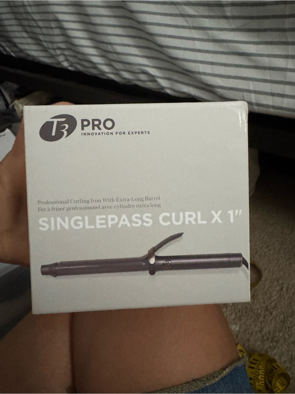 T3 Pro SinglePass Curl X 1" Curling Iron in Dark Purple